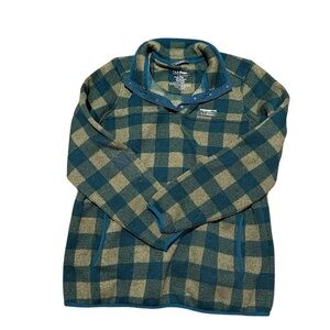 L.L. Bean Women’s Plaid Thick Crew